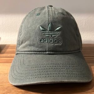 Gently Used Forest Green Adidas Dad Hat - Adjustable